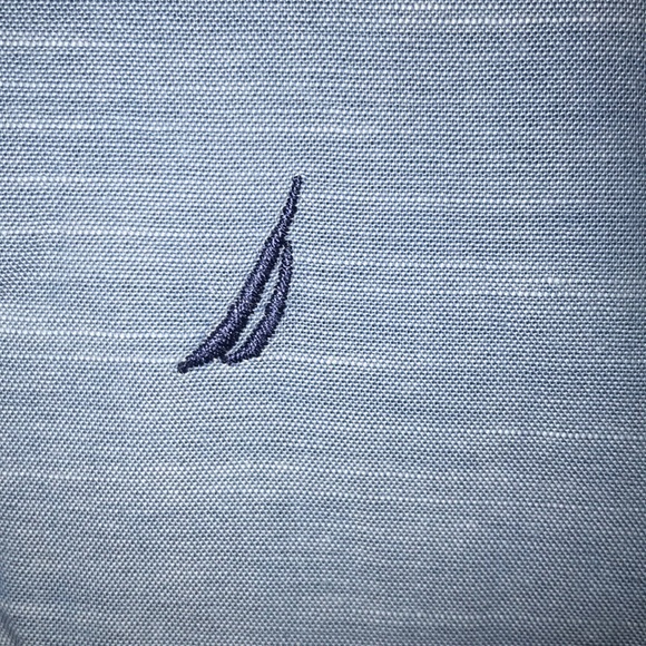 Brand new boys Nautical button down collard shirt - Picture 3 of 4